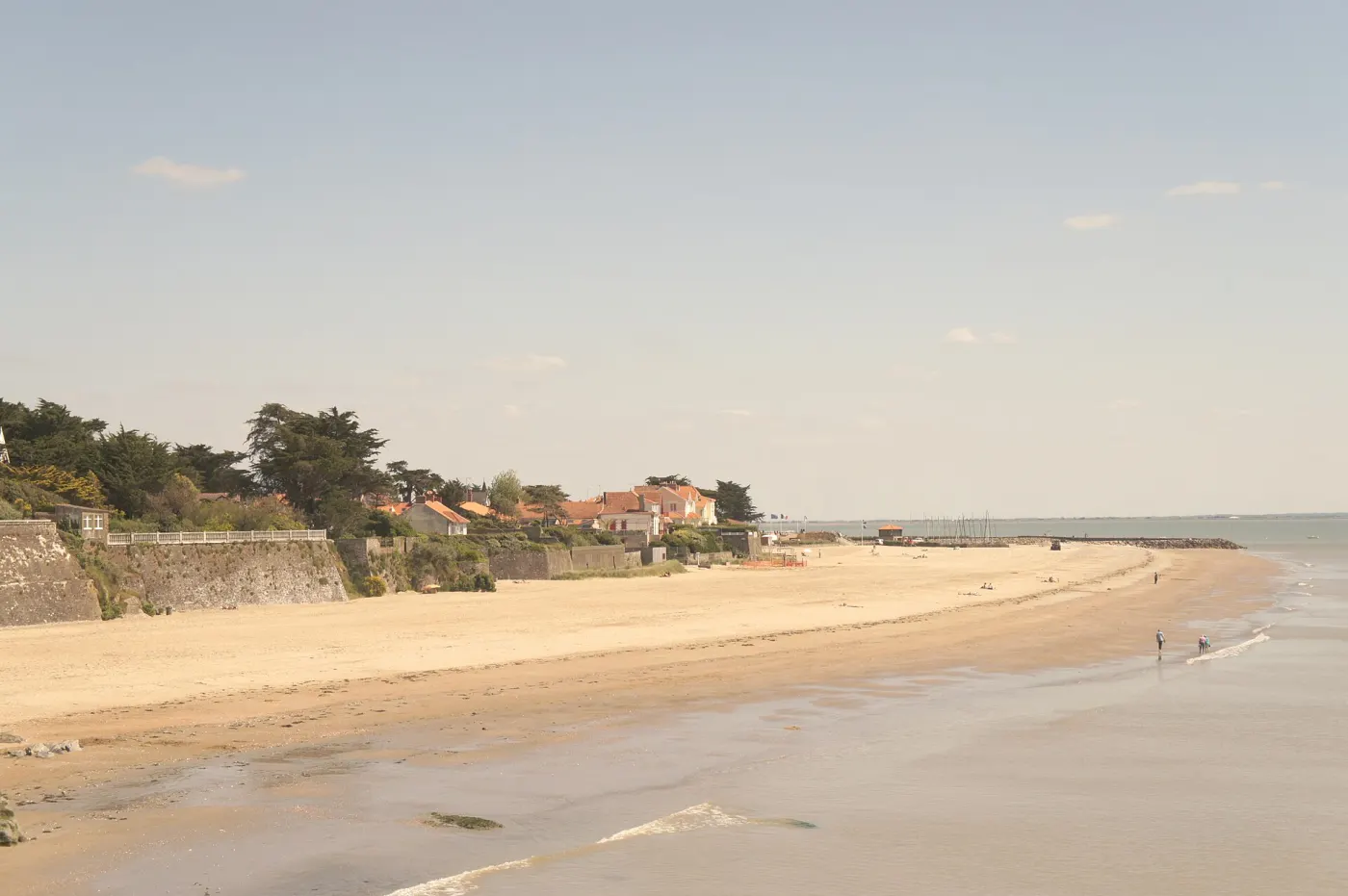 La grande plage de La Bernerie-en-Retz, sur la baie de Bourgneuf